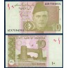Pakistan Pick N°45j, Billet de banque de 10 Rupees 2015