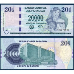 Paraguay Pick N°238, Billet de banque de 20000 Guaranies 2015