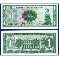 Paraguay Pick N°193a, Billet de banque de 1 Guaranie 1963