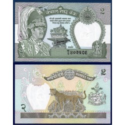 Nepal Pick N°29c, Billet de banque de 2 rupees 1981-1990