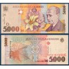 Roumanie Pick N°107a, Billet de banque de 5000 leï 1998