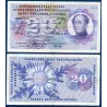 Suisse Pick N°46t, Billet de banque de 20 Francs 21 janvier 1972