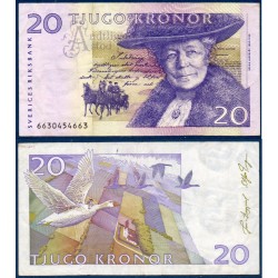 Suède Pick N°61, Billet de banque de 20 Kronor 1991-1995