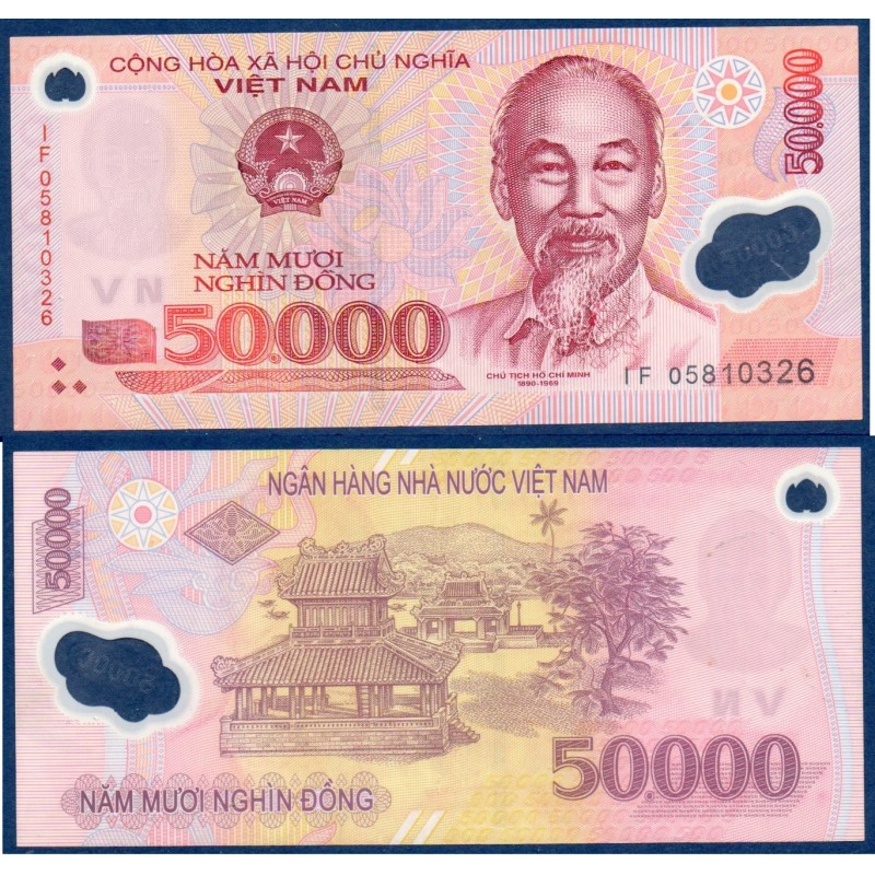 Viet-Nam Nord Pick N°121c, Billet de banque de 50000 dong 2005