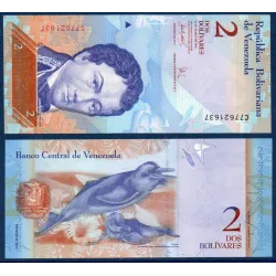 Venezuela P.88a, Billet de 2 Bolivares 20.3.2007 Francisco de Miranda