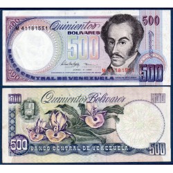 Venezuela Pick N°67e, TTB Billet de banque de 500 Bolivares 5.6.1995