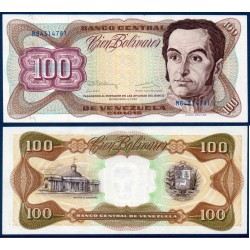 Venezuela Pick N°66e, TB Billet de banque de 100 Bolivares 8.12.1992
