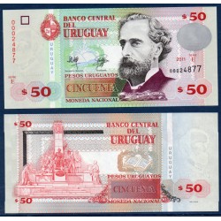 Uruguay Pick N°87b, Billet de banque de 50 Pesos 2011