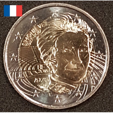 2 euros commémorative France 2018 Simone Veil piece de monnaie €