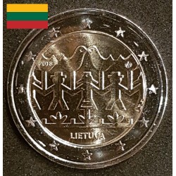 2 euros commémorative Lituanie 2018 Danse et Chants piece de monnaie €