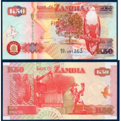 Zambie Pick N°37g, Billet de banque de 50 Kwacha 2008