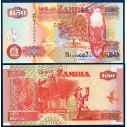 Zambie Pick N°37d, Billet de banque de 50 Kwacha 2003