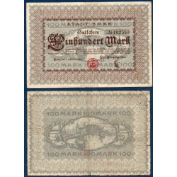 Bonn Gross Notgeld 100 mark, 01.10.1922  460.1a