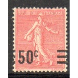 Timbre Yvert No 224c variété valeur sur valeur, neuf Avec charnière * semeuse lignée