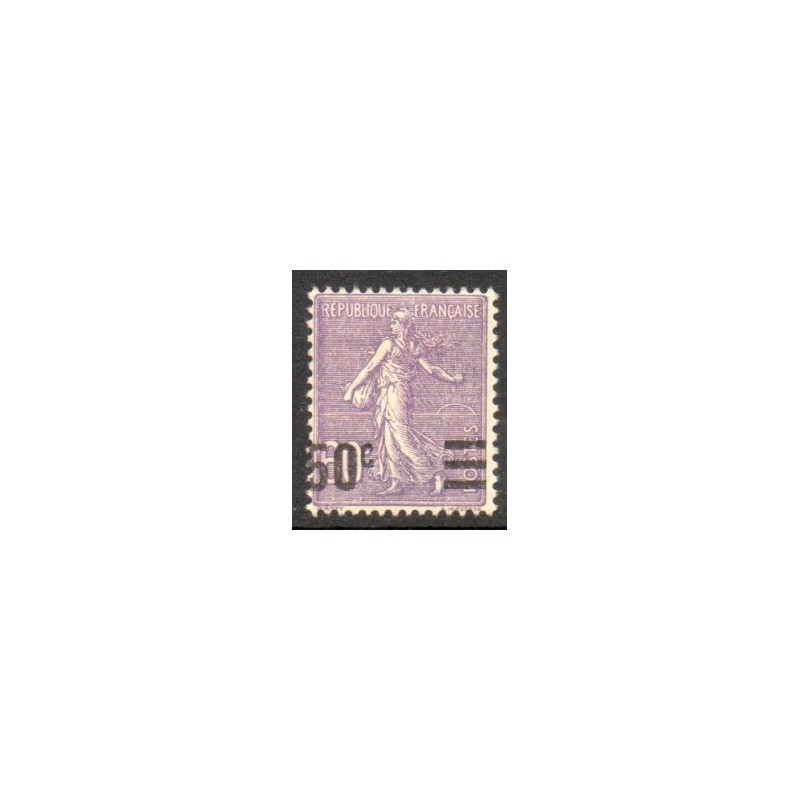 Timbre Yvert No 223b variété valeur sur valeur, neuf Avec charnière * semeuse lignée