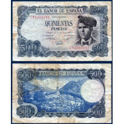 Espagne Pick N°153a, TB Billet de banque de 500 pesetas 1971