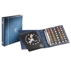 Album Numismatique pour Euros, format OPTIMA, bleu 