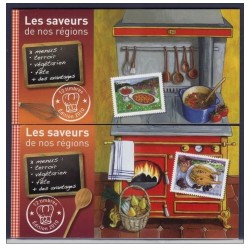 Carnets Commemoratifs Yvert BC431+443 2010  Saveurs de nos regions