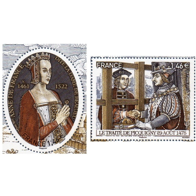 Timbre France Yvert No 5161-5162 grandes heures de l'histoire neuf luxe **