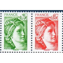 Timbre France Yvert No paire 5183-5184 sabine de gandon neufs luxes **