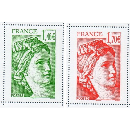 Timbre France Yvert No 5185-5186 sabine de gandon grand format neufs luxes **