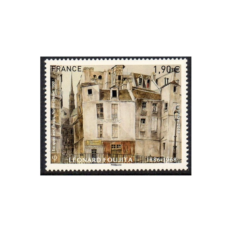 Timbre France Yvert No 5200 Leonard Foujita Le quai aux fleurs neuf luxe **