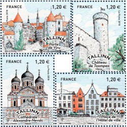 Timbres France Yvert No 5212-5215 Capitales européennes Tallinn neufs luxes **