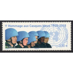Timbre France Yvert No 5220 Hommage aux casques bleus neuf luxe **