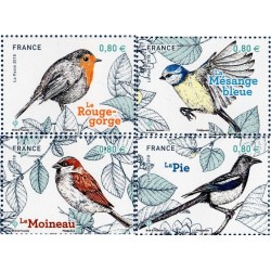 Timbre France Yvert No 5238-5241 série nature, Oiseaux de nos Jardins neufs luxes **