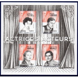 Bloc Feuillet France Yvert France F5174 Acteurs et Actrices de cinéma et théâtre neuf luxe **