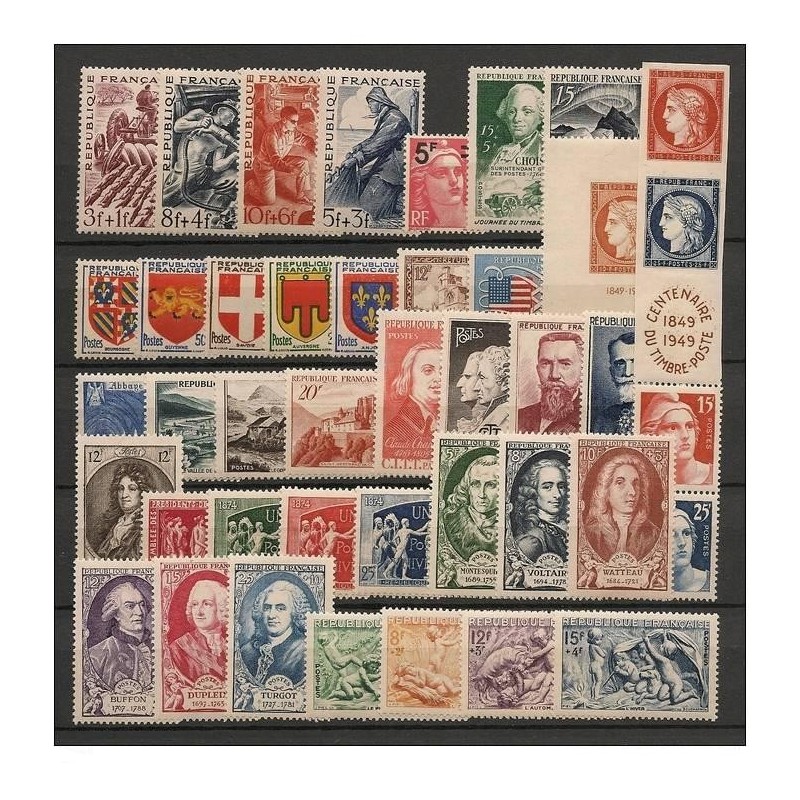 Timbre Année complète 1949 France neuf **