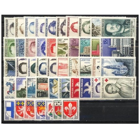 Timbre Année complète 1958 France tous neuf luxe **