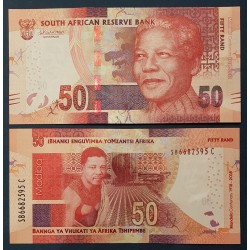 Afrique du sud Pick N°145, Billet de banque de 50 rand 2018 Mandela