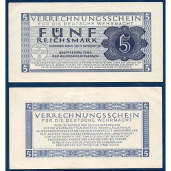 Allemagne Pick N°M39, TTB Billet de banque de 5 Reichsmark 1944