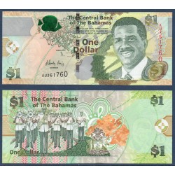 Bahamas Pick N°71, Billet de banque de 1 dollar 2015