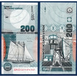 Cap vert Pick N°68a Billet de banque de 200 escudos 2005