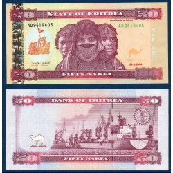 Erythrée Pick N°7, Billet de banque de 50 nakfa 2004