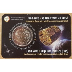 2 euros commémorative Belgique 2018 Satelitte ESRO-2B version francaise piece de monnaie €