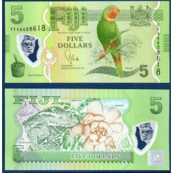 Fidji Pick N°115a, Billet de banque de 5 Dollars 2013
