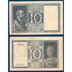 Italie Pick N°25c, Billet de banque de 10 Lire 1939-1944