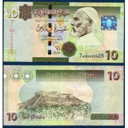 Libye Pick N°78, Billet de banque de 10 dinars 2011