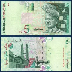 Malaisie Pick N°41b, Billet de banque de 5 ringgit 2001
