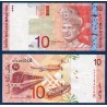 Malaisie Pick N°42d, Billet de banque de 10 ringgit 2001