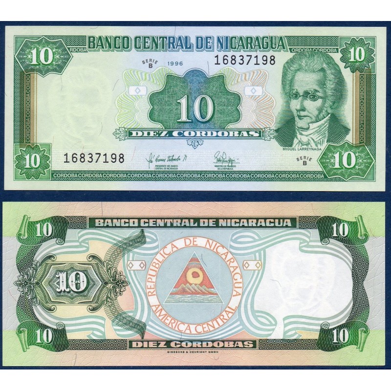 Nicaragua Pick N°181, Billet de Banque de 5 cordobas 1996