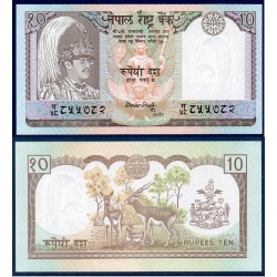 Nepal Pick N°31a, Billet de banque de 10 rupees 1990-2000