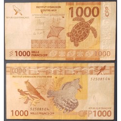 Polynésie Française Pick N°6, Billet de banque de 1000 Francs 2014