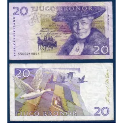 Suède Pick N°63b, TTB Billet de 20 Kronor 2003-2005 Selma Lagerlöf