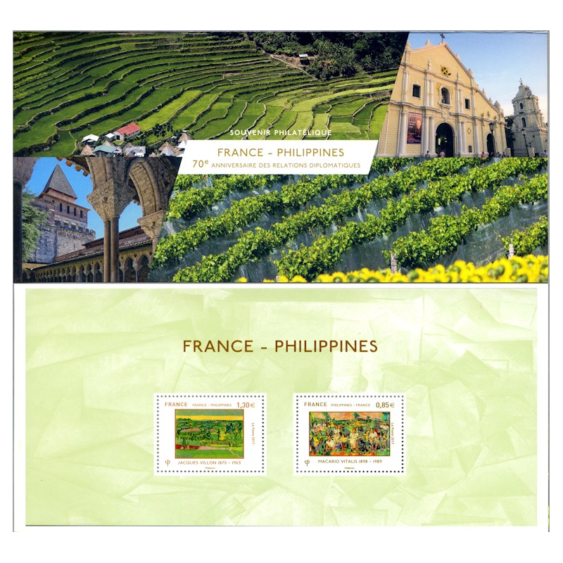 Bloc Souvenir 135 Yvert France Philippines