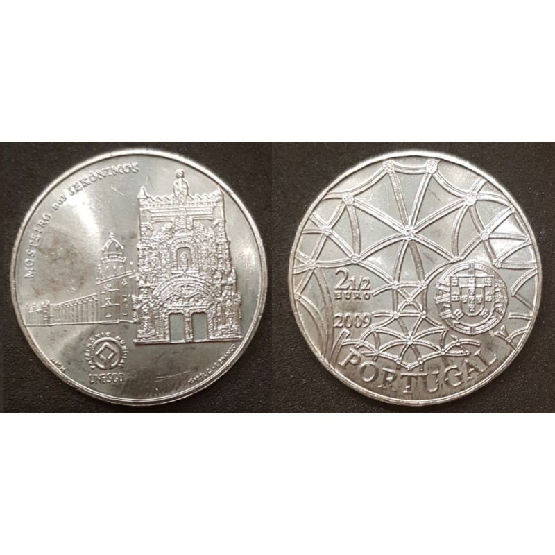 2.50€ Portugal 2009 - Monastère de Jeronimos
