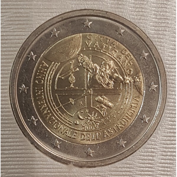 2€ commémorative Vatican 2009 astronomie